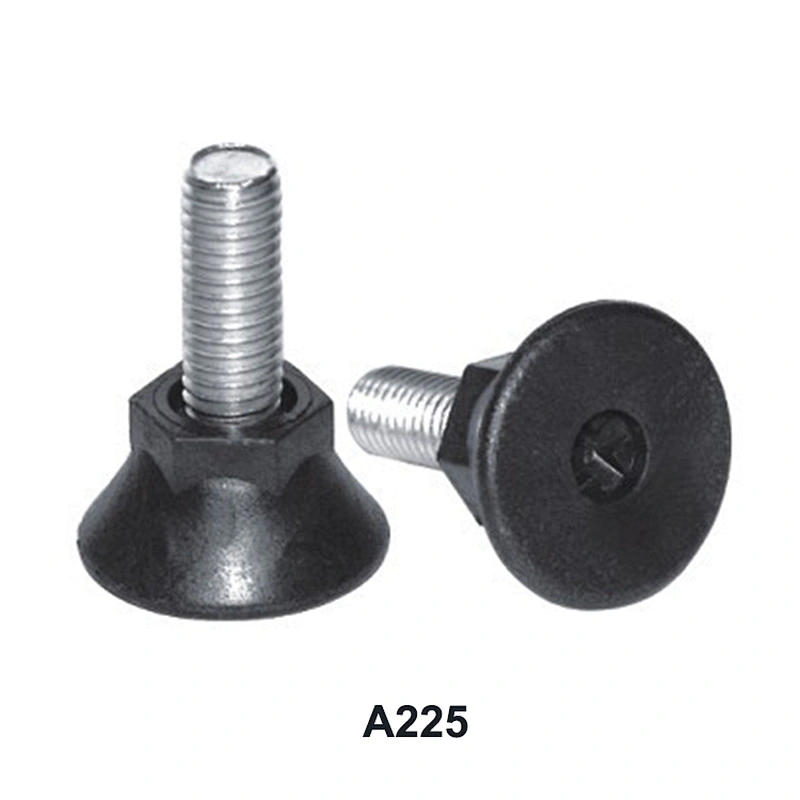 Shockproof funnel shape kitchen cabinet adjustable glide feets