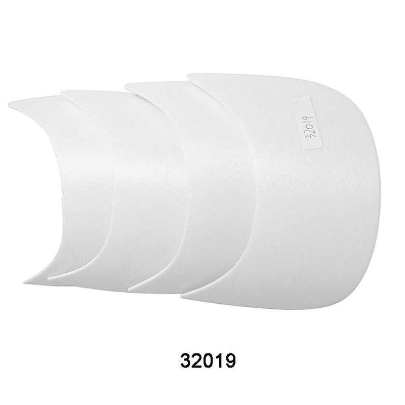 Customized White PE Hat Peaks Cap Parts Visor Peaks