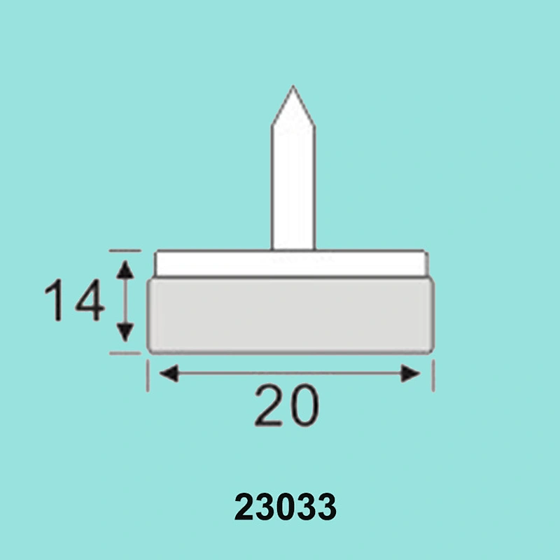Factory supply furniture plastic feet nails for cabinet