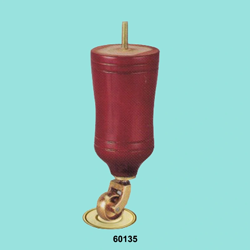 Hot Selling Turning Red Wood Cabinet Legs with casters