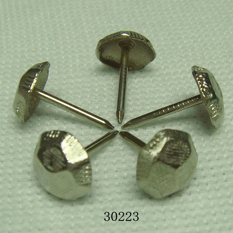 Factory Sale NON Rust Furniture Hardware Nails Chrome Plated 11x17mm
