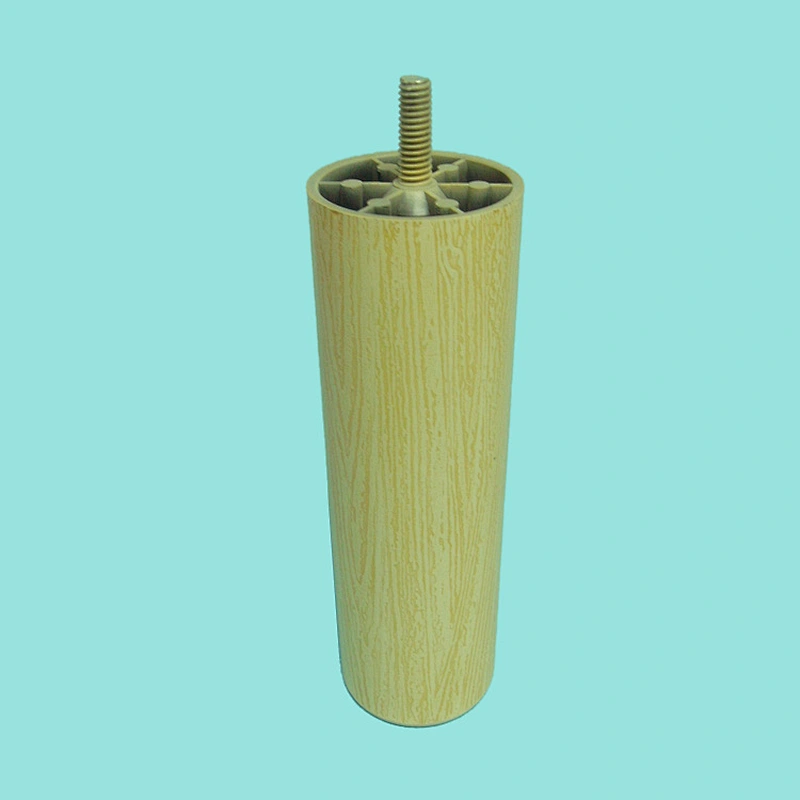 Cylindrical Tubular Plastic Legs For Sofas