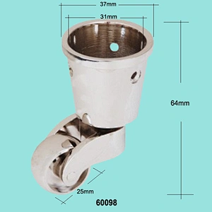 wholesale nickel plated caster wheel for sofa