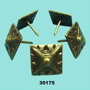 Umbrella tack nails, square tacks, antique tacks studs 30175