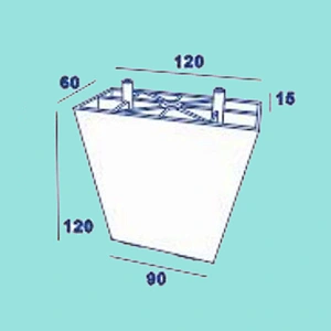 New Design 120mm High Polished Plastic Furniture Feet