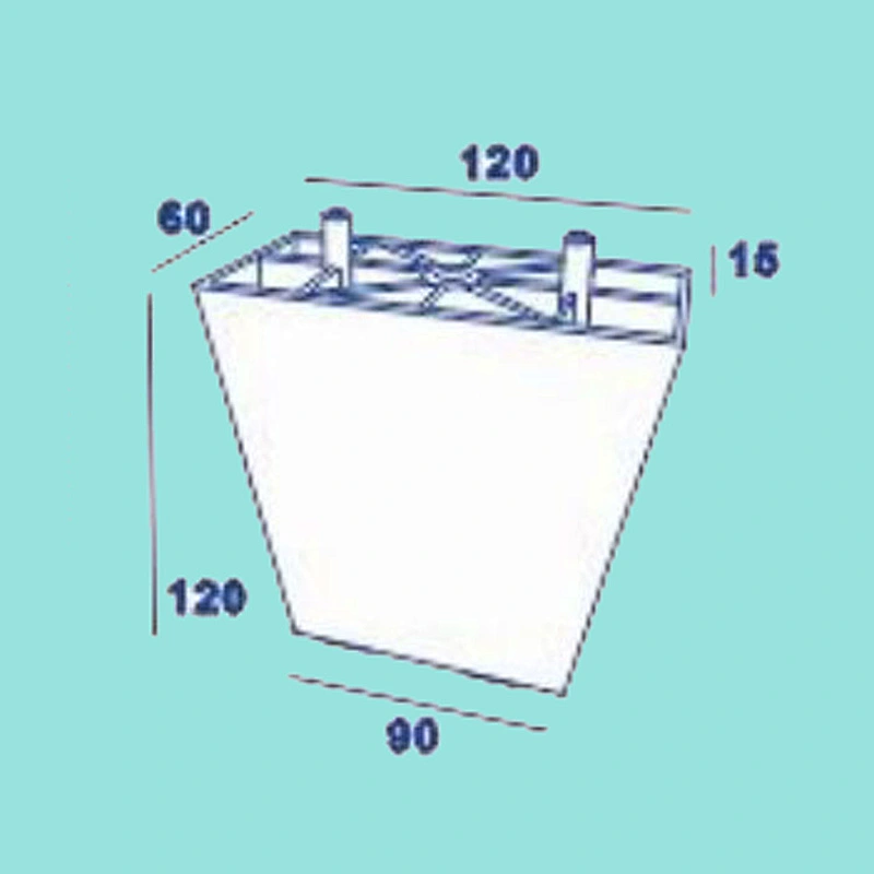 New Design 120mm High Polished Plastic Furniture Feet