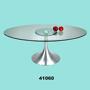 Round Dining Room Table With Aluminium legs