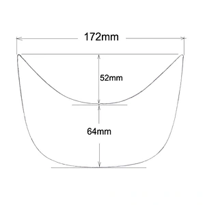 Manufacturing Black PE Material Cap Visor Peaks