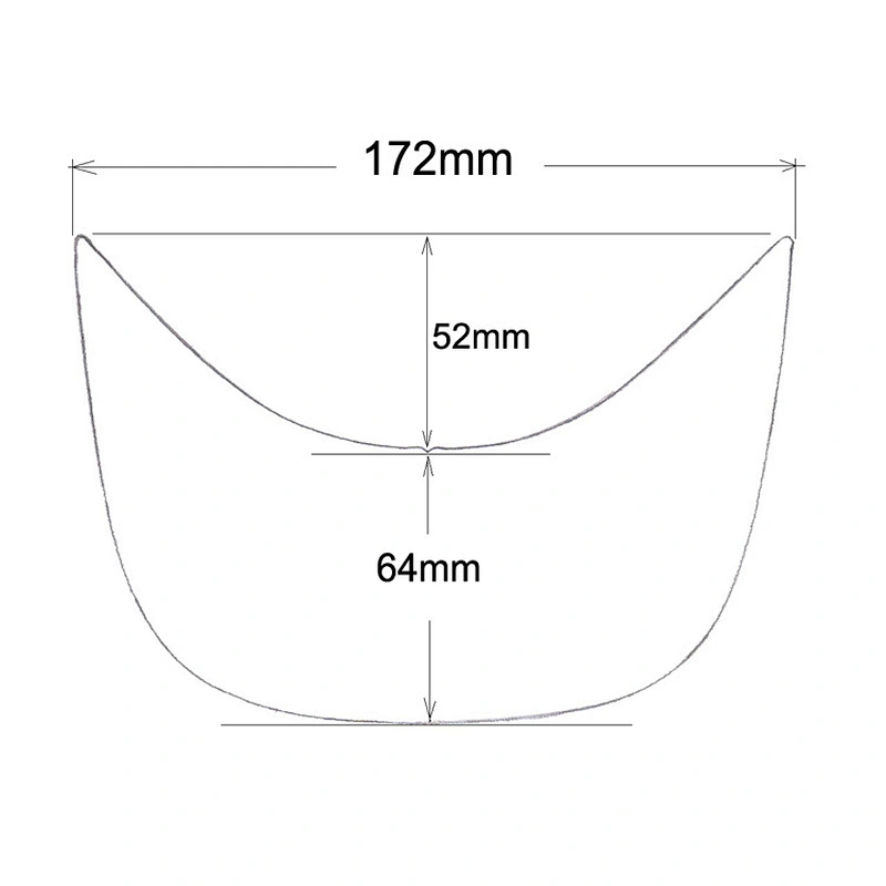 Manufacturing Black PE Material Cap Visor Peaks