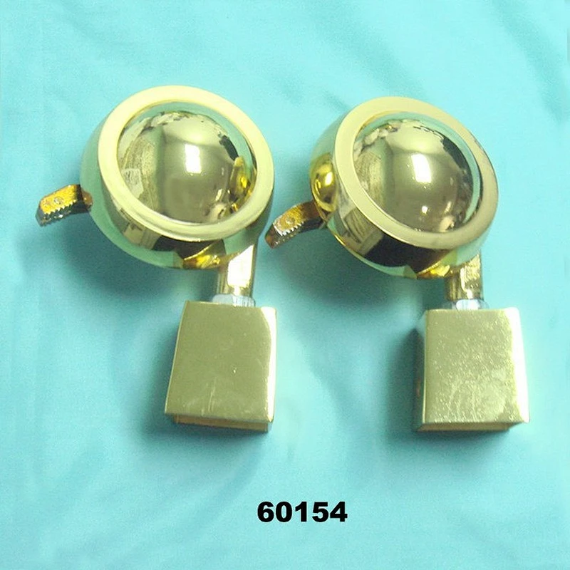Zinc alloy Gold furniture caster wheels with brake