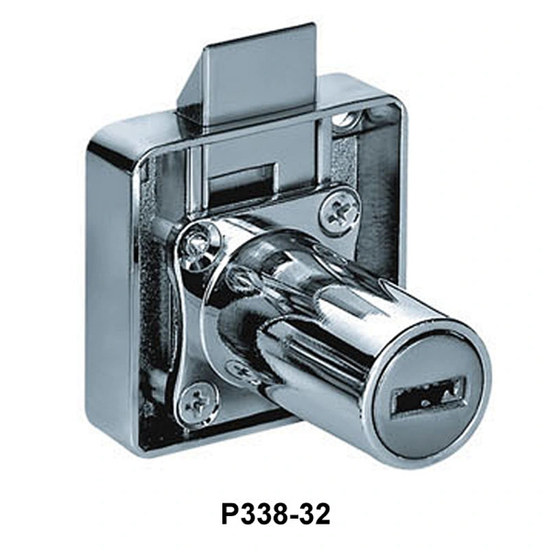 Chrome Plated Furniture Accessories Cabinet Drawer Locks with 2 Keys