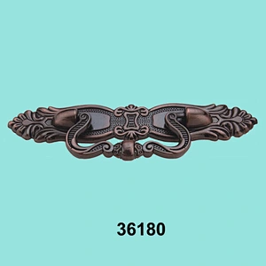 Red copper dresser drawer pull handles for chinese rosewood furniture