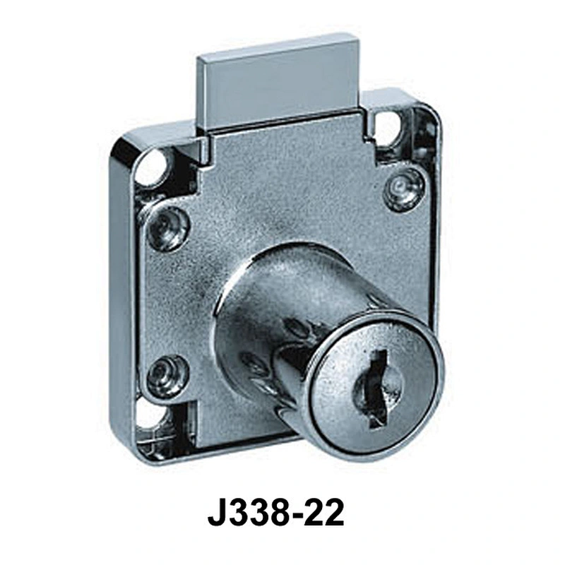 Most Widely-used 338 Type Chrome Plated Zinc Alloy Desk Drawer Lock