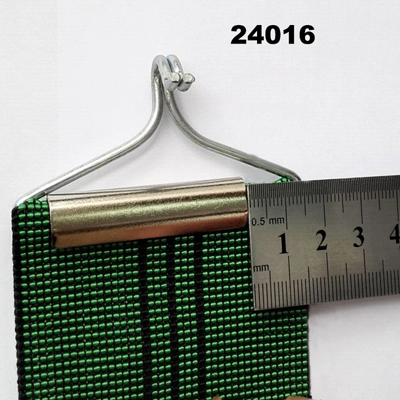 Metal spring triangle hook for furniture elastic webbing