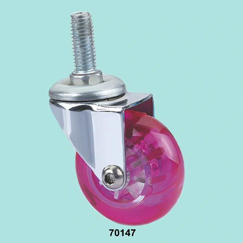 50mm Coloful Mini Threaded Furniture Caster Wheels