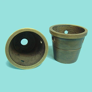 Brass caster cups antique brass cups furniture wheel caster cups 60075