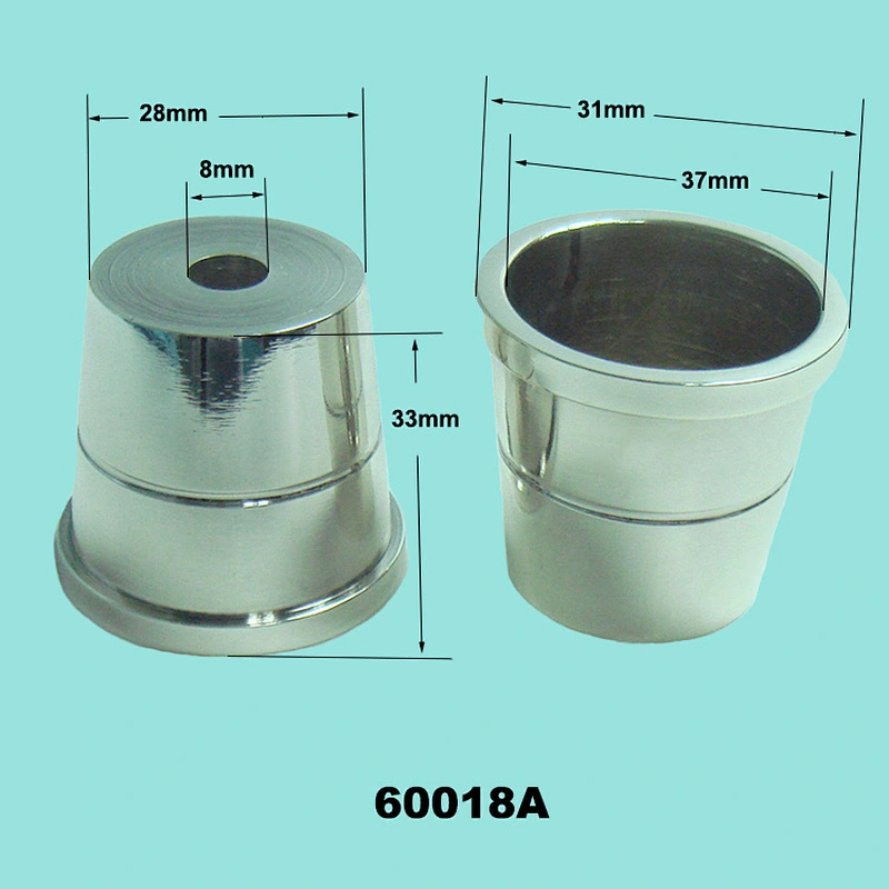 Zinc Alloy Silver piano caster cups showcase legs