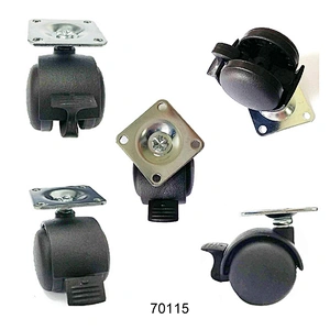 Furniture caster nylon fixed caster caster wheel with brake 70115