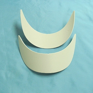 Wholesale White Plastic Visor Peaks for Cap 32017