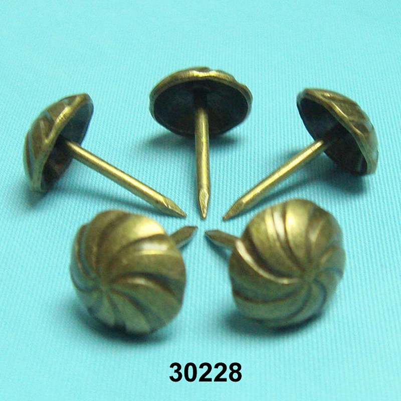 Bed headboard upholstery nails,leather tacks,antique brass tacks 30228