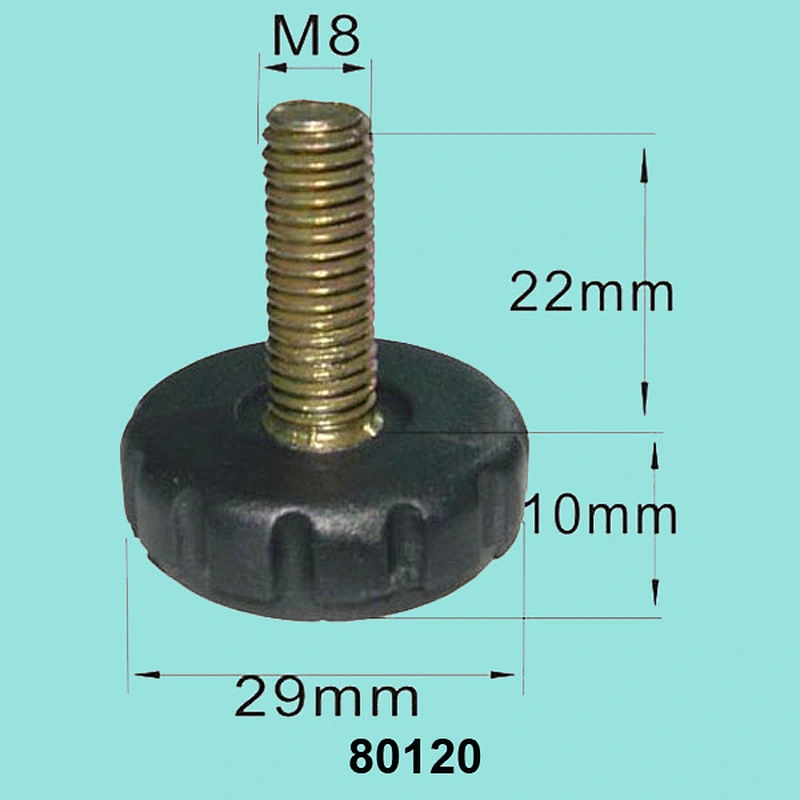 Furniture plastic adjustable glide feet