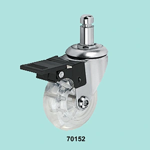 Wholesale Stem Swivel Caster with Plastic Wheel and Brake