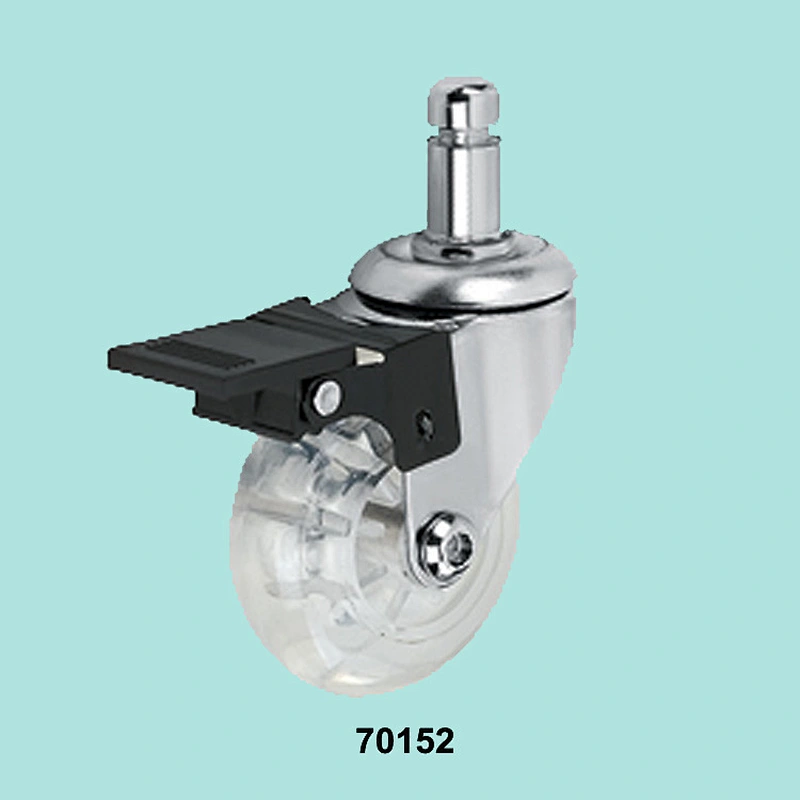 Wholesale Stem Swivel Caster with Plastic Wheel and Brake