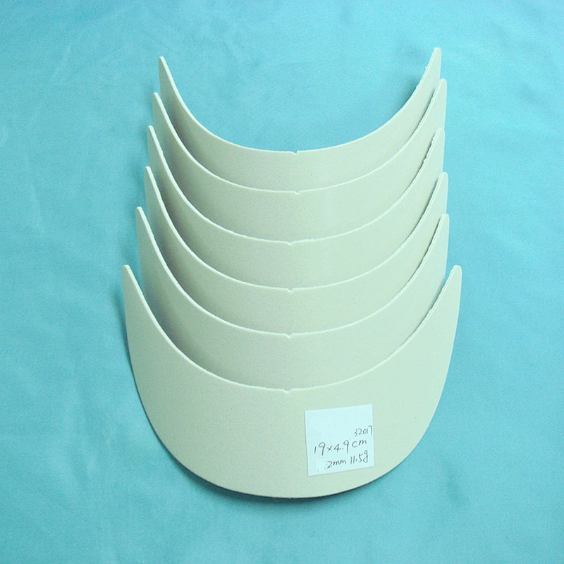 Wholesale White Plastic Visor Peaks for Cap 32017