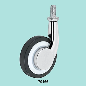 2 inch Plastic Wheel Threaded Screw Caster for Furniture