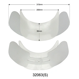 Adjustable anti-UV plastic caps visor for fishing cap and riding cap 32063