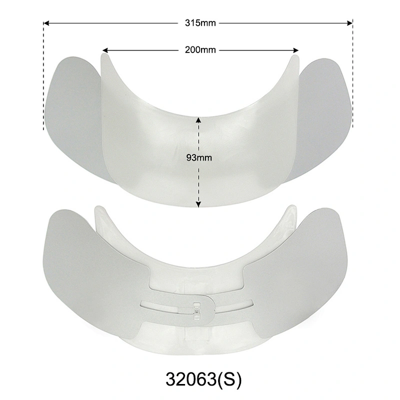 Adjustable anti-UV plastic caps visor for fishing cap and riding cap 32063