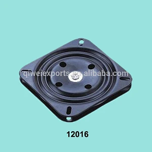 Square furniture ball bearing swivel plate for chair base seat parts