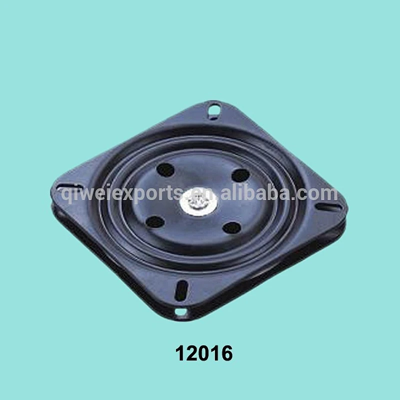 Square furniture ball bearing swivel plate for chair base seat parts