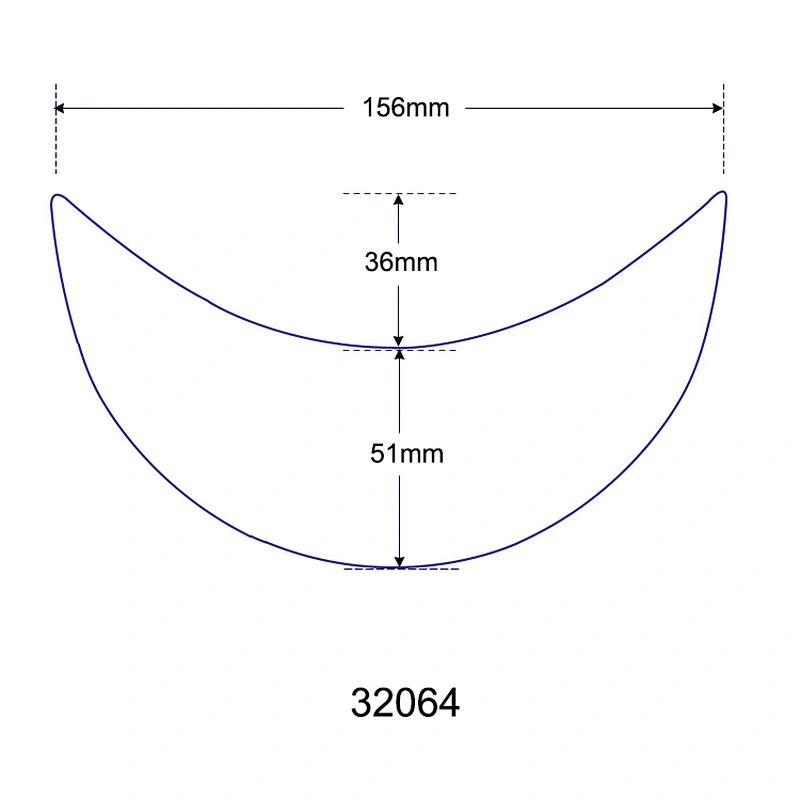 Plastic flat cap inserts flat cap visor inner peak 32064