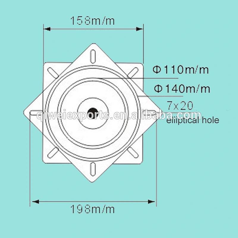 6.5 Inch Furniture Ball Bearing Turntable for Swivel Chair Parts 12004