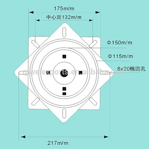 hot sale chair swivel parts/ furniture ball bearing swivel plate
