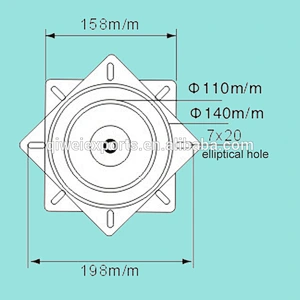 No.12001 A3 Steel material turntable swivel plate for chairs