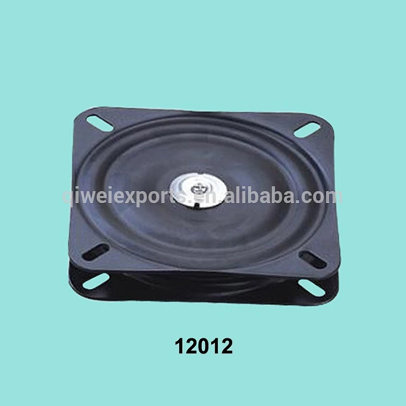 Metal ball bearings rotating swivel plate with round and square plate