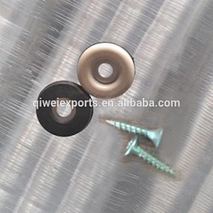 Screw-on HDPE Easy Glides with screw for furniture legs 23095