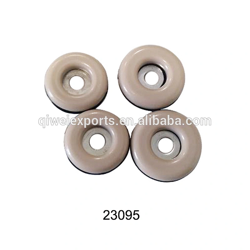 Screw-on HDPE Easy Glides with screw for furniture legs 23095