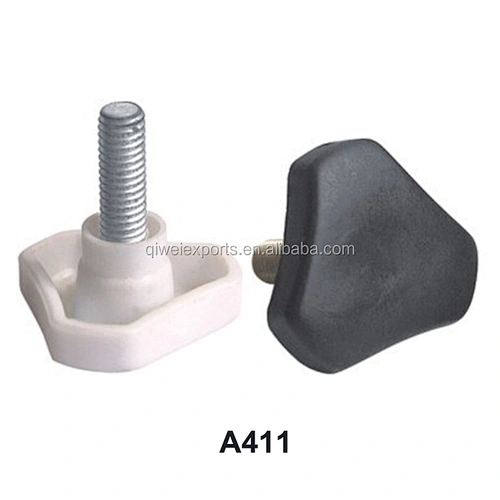 29mm equilateral triangle black plastic adjustable feet