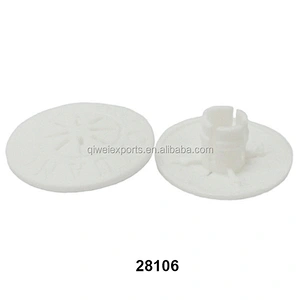 Pink and white Plastic Mattress Air Hole with Debossed Logo (28106)