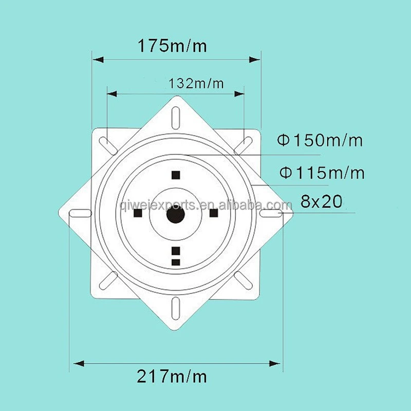 No.12038 hot sale noise elimination swivel plate
