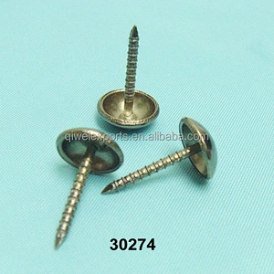 Factory Supplies Best Price Black Nickel Iron Upholstery Tacks with Screw Nail 30274