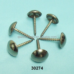 Factory Supplies Best Price Black Nickel Iron Upholstery Tacks with Screw Nail 30274