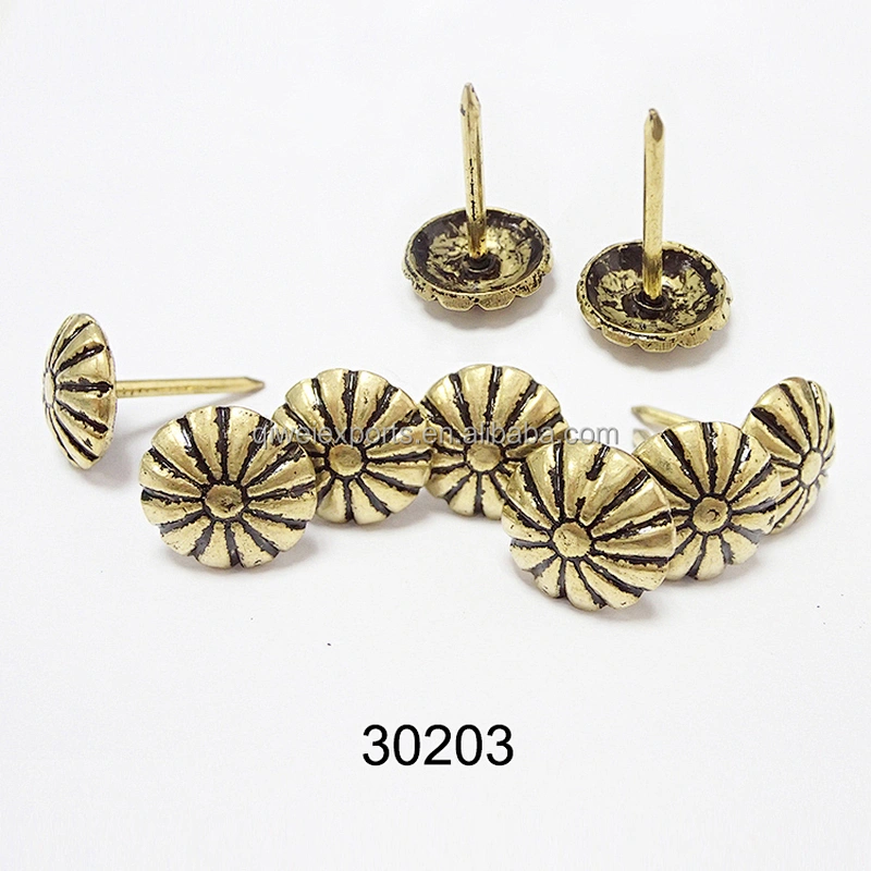 Upholstery decorative flower pattern sofa nail 30203