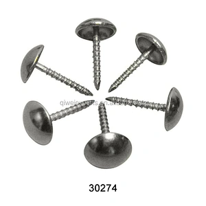 Factory Supplies Best Price Black Nickel Iron Upholstery Tacks with Screw Nail 30274