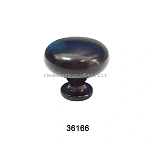 Black Round Shape Small Drawer Pulls Handle 36166