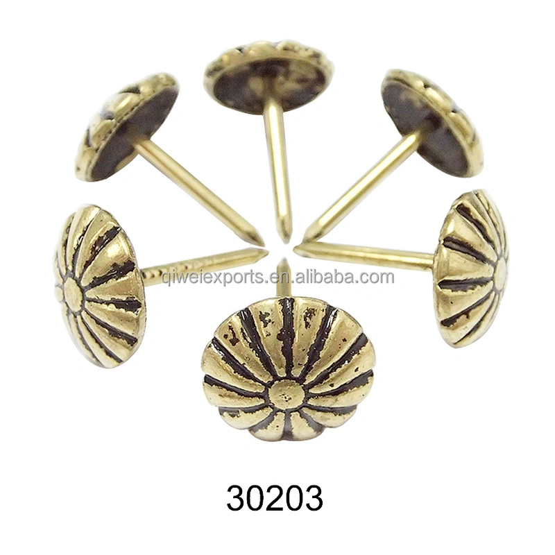 Upholstery decorative flower pattern sofa nail 30203