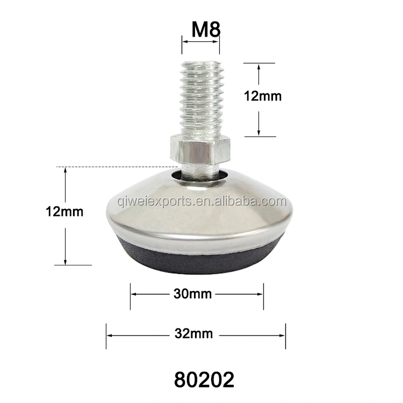 adjustable and rotatable furniture glide 80202